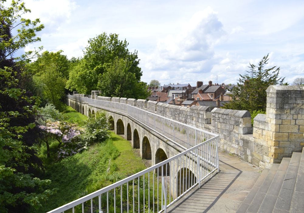 York City Roman wall surrounding the City