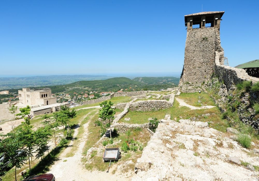 The stunning archeological site and fortress of Kruja in Albania