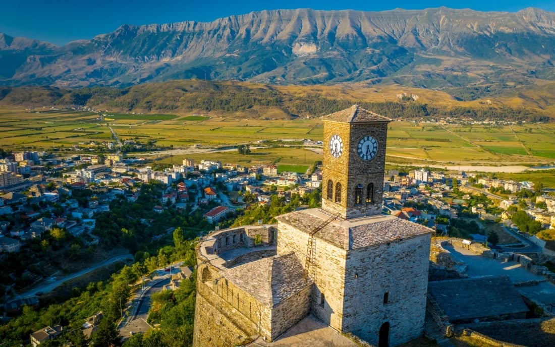 Stunning neighborhoods in the old town of Albania.